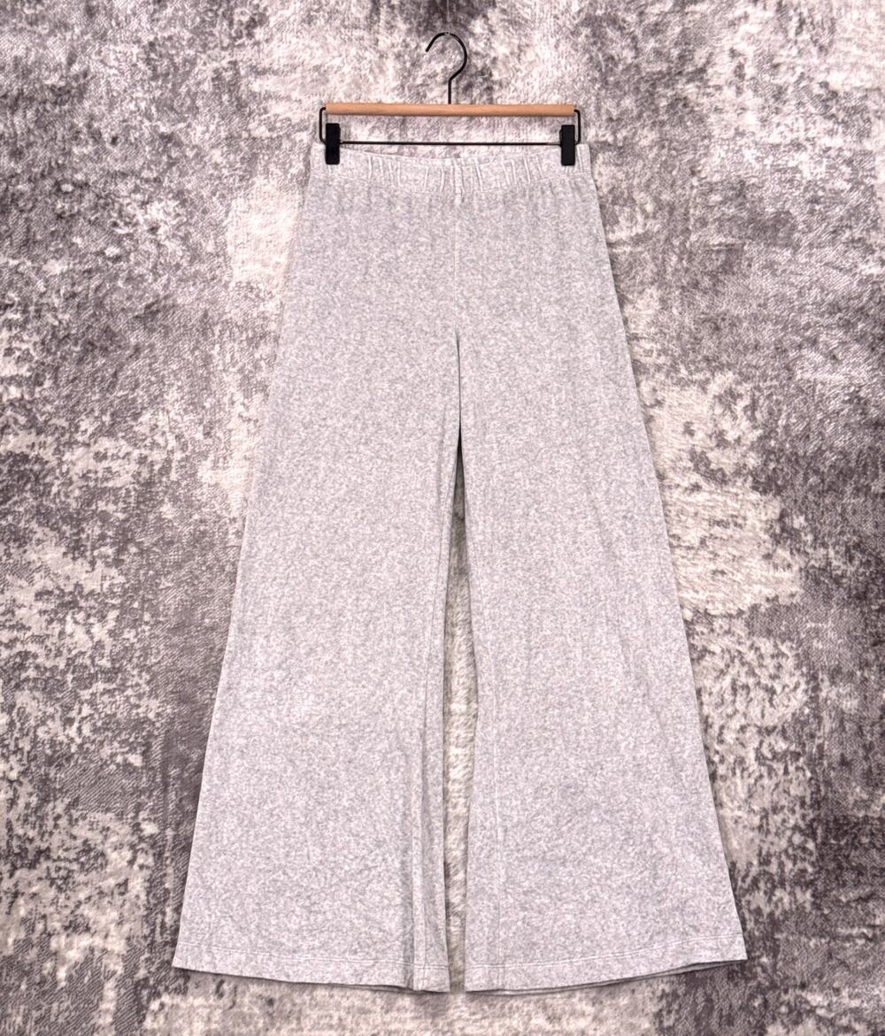 Suzie Kondi Zephyra Pants XS Womens Gray Wide Leg Towel Terry